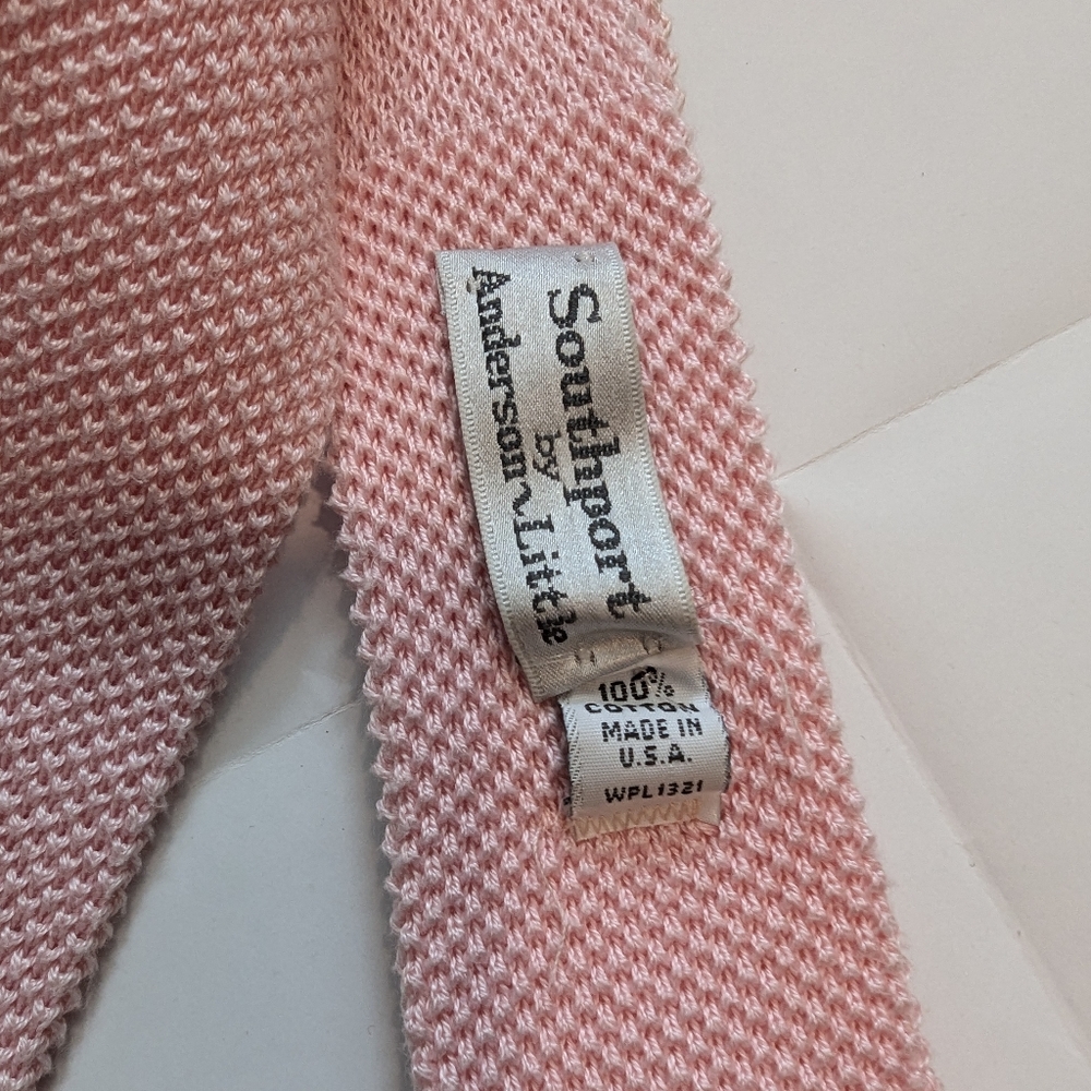Vintage cotton knit tie